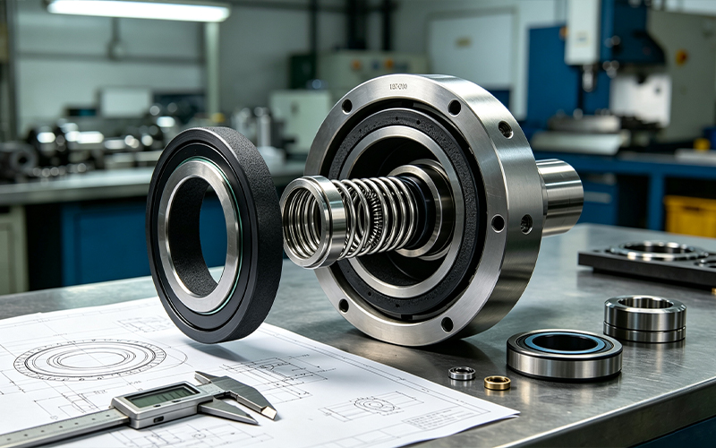 A professional manufacturer of carbon graphite mechanical seal components in China